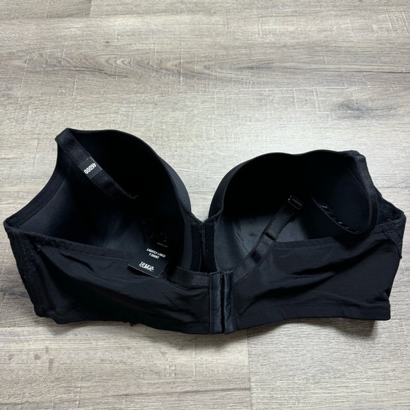 Torrid Curve Black T Shirt Bra Push Up 46 DDD NWT Underwire lace - Picture 5 of 8